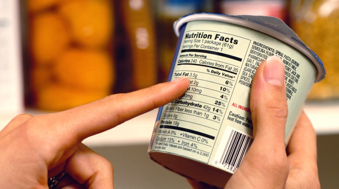 nutritional label